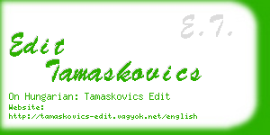 edit tamaskovics business card